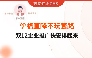 雙12年終大促，價格直降不玩套路！抗疫三年終結(jié)束，企業(yè)推廣快安排起來~